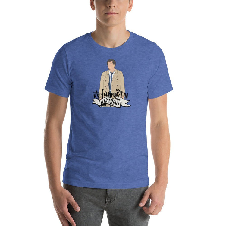 It's Funnier in Enochian (Castiel) Unisex t-shirt - Fandom-Made