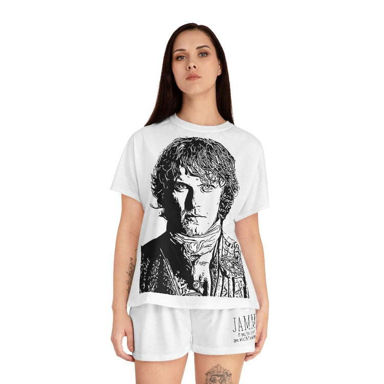 Jamie Fraser Women's Short Pajama Set (AOP) - Fandom-Made