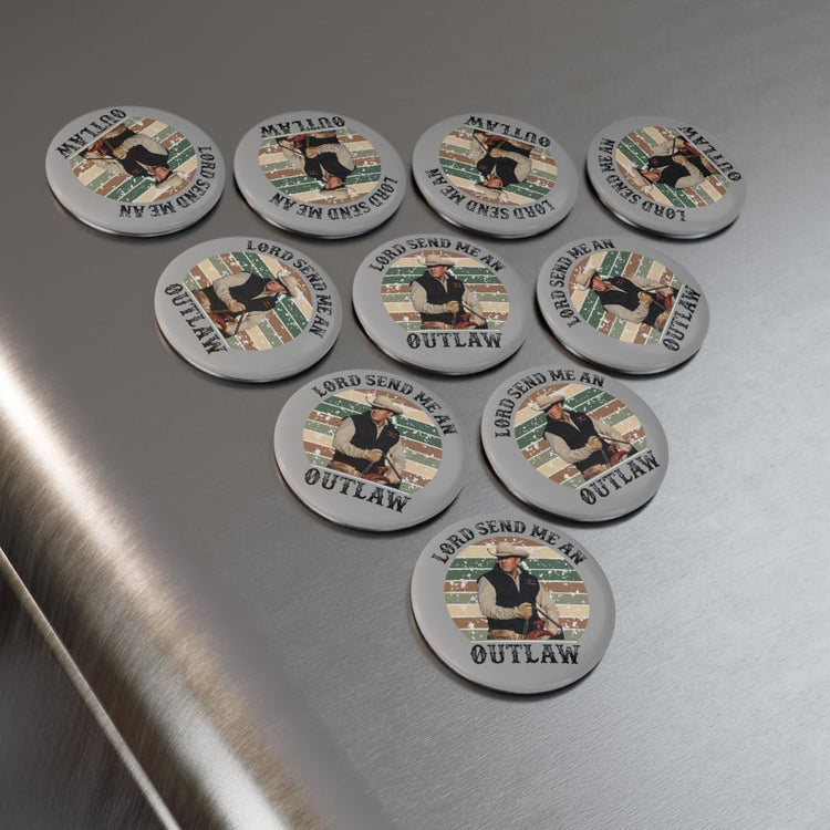 Lord Send Me an Outlaw John Dutton Button Magnet - Fandom-Made