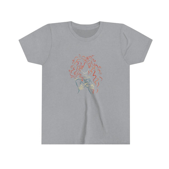 Merida Youth Short Sleeve Tee (colored outline) - Fandom-Made