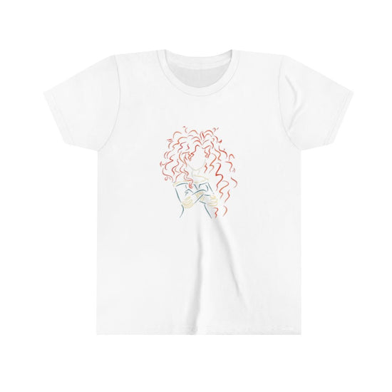 Merida Youth Short Sleeve Tee (colored outline) - Fandom-Made