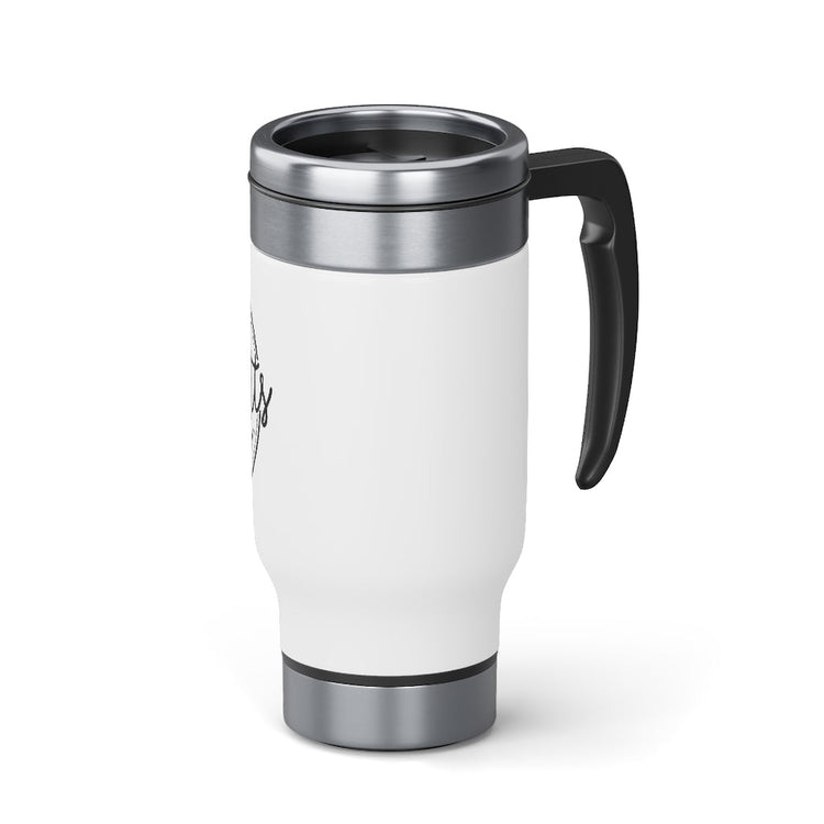 Mrs Potts Tea and Biscuits Travel Mug with Handle - Fandom-Made
