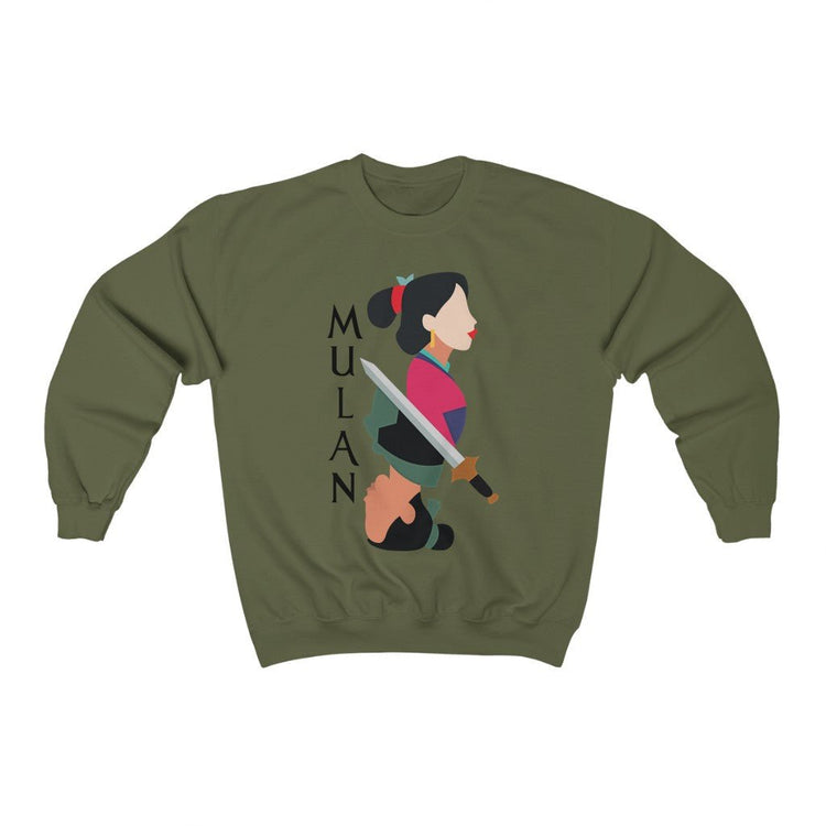Mulan Crewneck Sweatshirt (upside down) - Fandom-Made