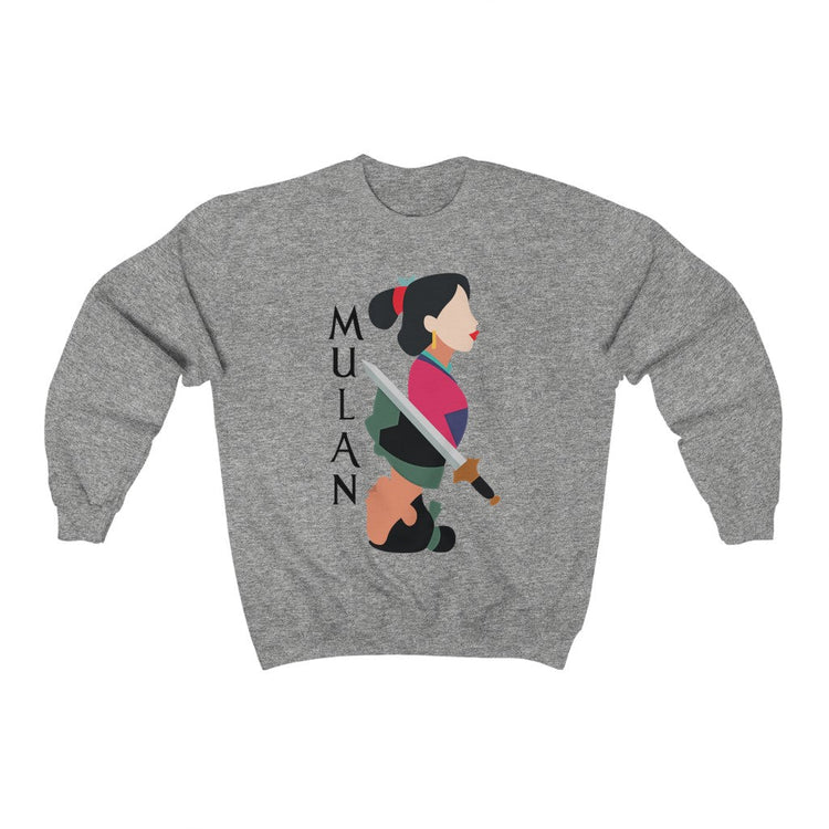 Mulan Crewneck Sweatshirt (upside down) - Fandom-Made