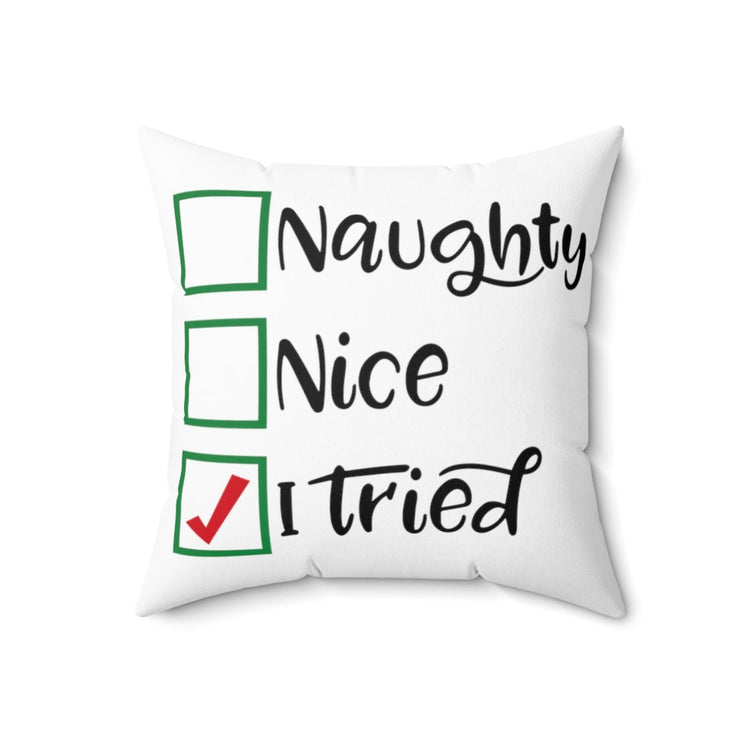 Naughty Or Nice Pillow - Fandom-Made