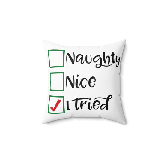 Naughty Or Nice Pillow - Fandom-Made