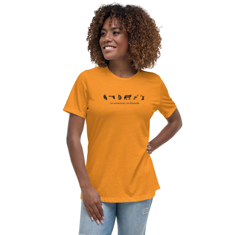 No Mourner's No Funerals T-Shirt - Minimal - Fandom-Made