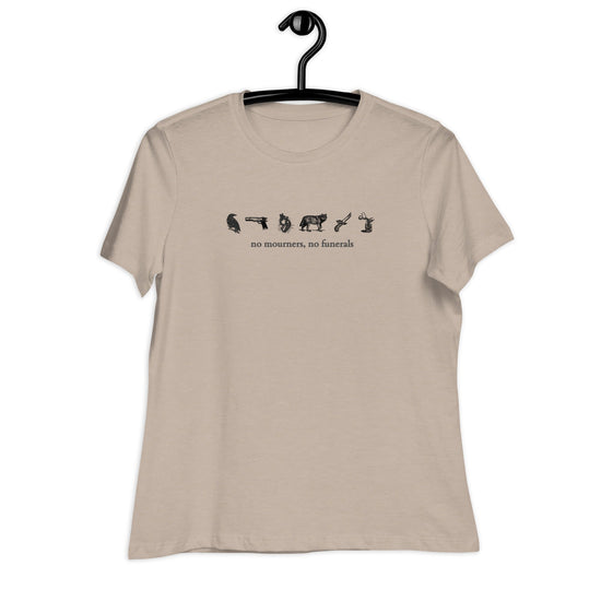 No Mourner's No Funerals T-Shirt - Minimal - Fandom-Made