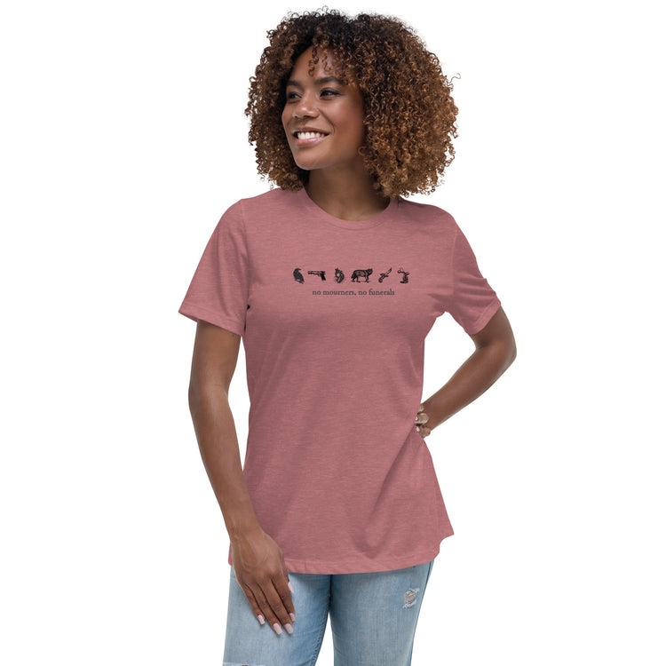 No Mourner's No Funerals T-Shirt - Minimal - Fandom-Made