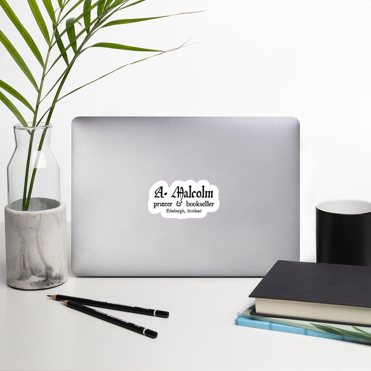 Outlander Inspired Bubble-free stickers - A. Malcom Printer - Fandom-Made