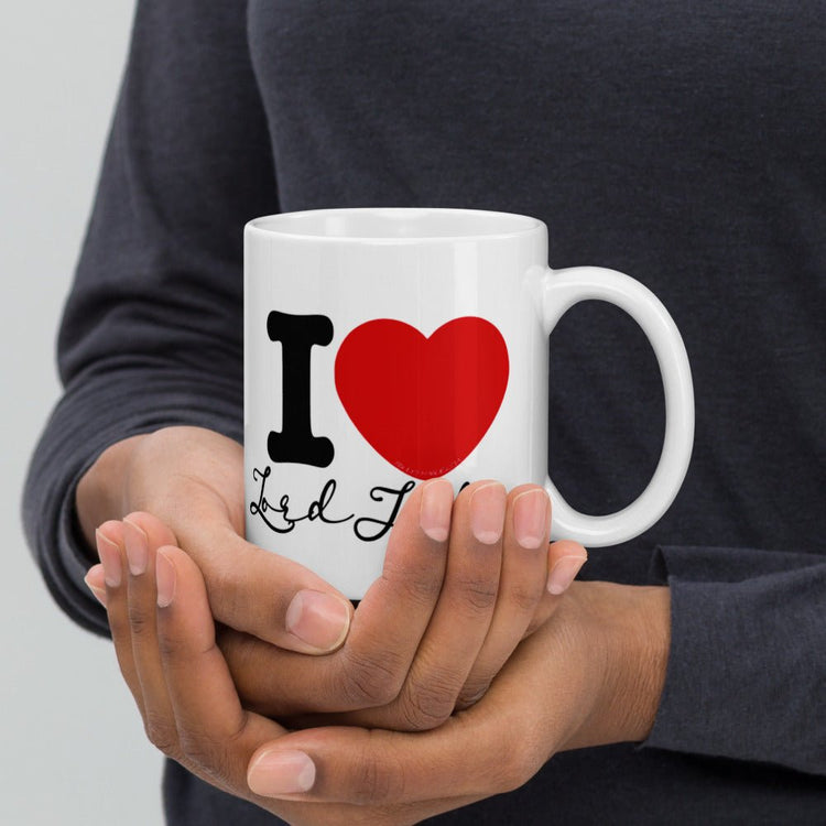 Outlander Inspired Double Sided White glossy mug - I ❤️Lord John - Fandom-Made