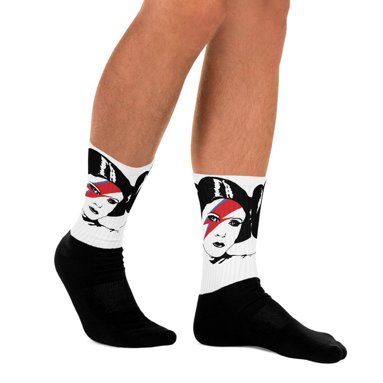 Princess Leia (rebel color) Socks - Fandom-Made