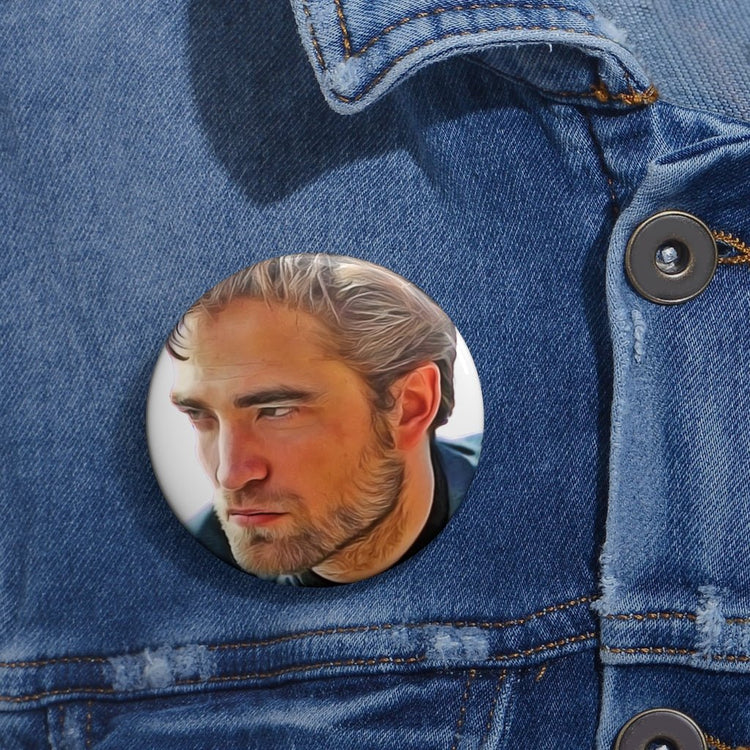 Robert Pattinson (blue) Pin Buttons - Fandom-Made