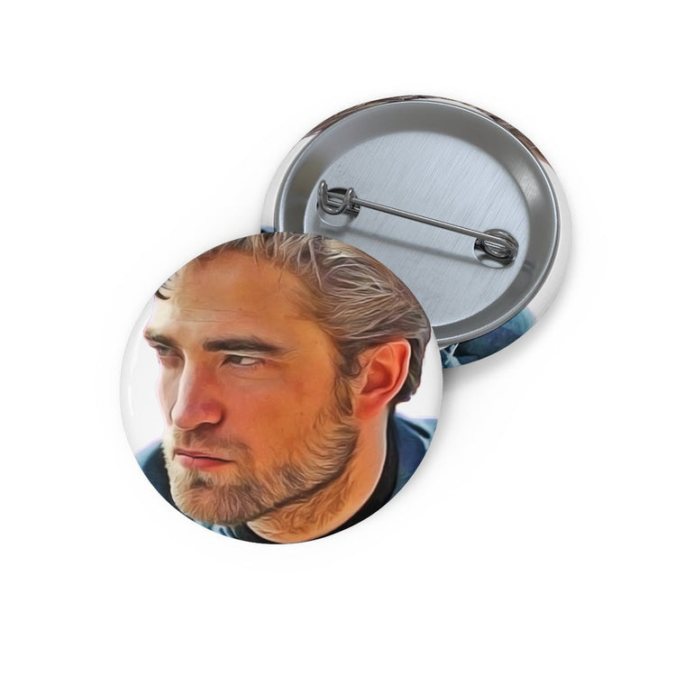 Robert Pattinson (blue) Pin Buttons - Fandom-Made