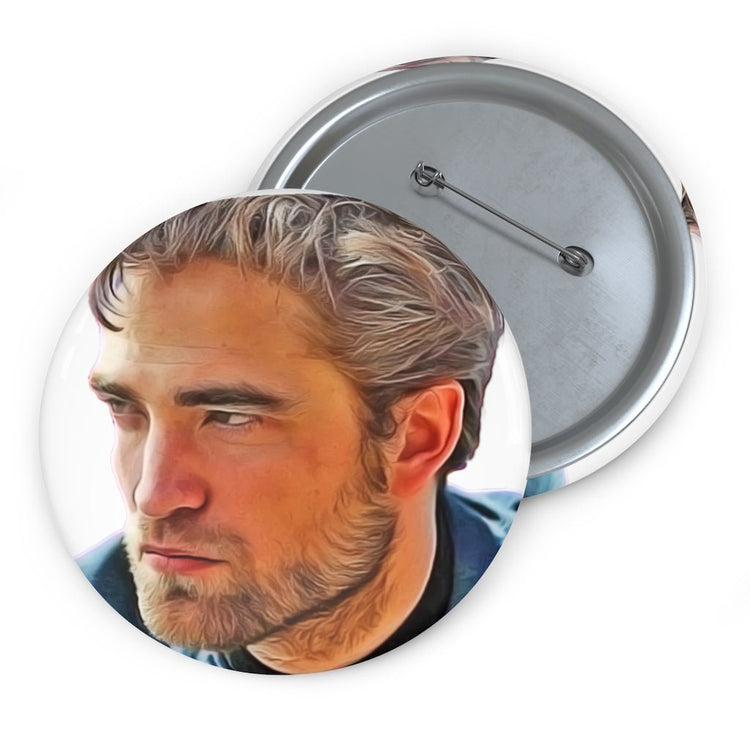 Robert Pattinson (blue) Pin Buttons - Fandom-Made