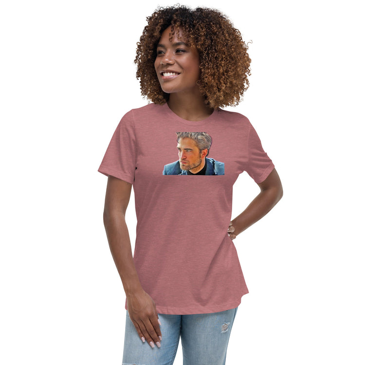 Robert Pattinson (blue) Women's Relaxed T-Shirt - Fandom-Made