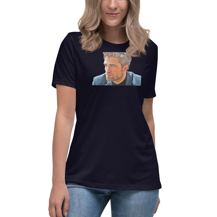 Robert Pattinson (blue) Women's Relaxed T-Shirt - Fandom-Made