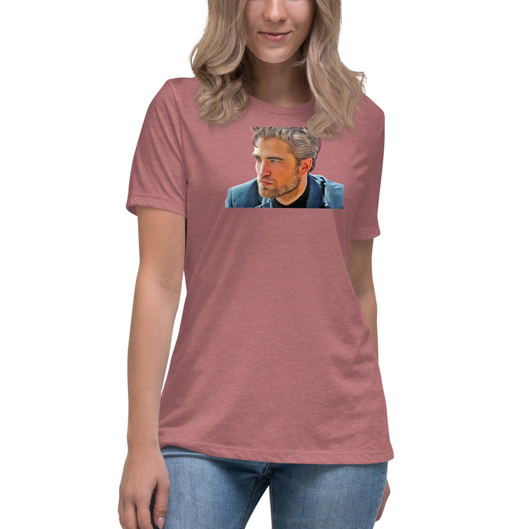 Robert Pattinson (blue) Women's Relaxed T-Shirt - Fandom-Made