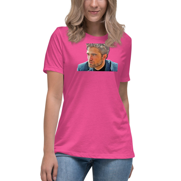 Robert Pattinson (blue) Women's Relaxed T-Shirt - Fandom-Made