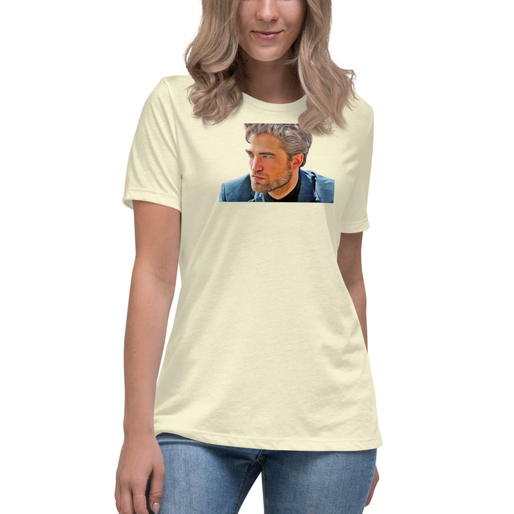 Robert Pattinson (blue) Women's Relaxed T-Shirt - Fandom-Made