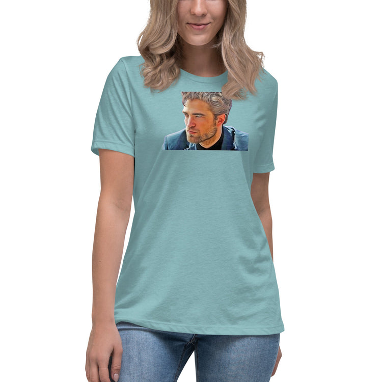Robert Pattinson (blue) Women's Relaxed T-Shirt - Fandom-Made