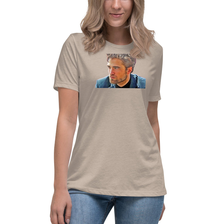 Robert Pattinson (blue) Women's Relaxed T-Shirt - Fandom-Made