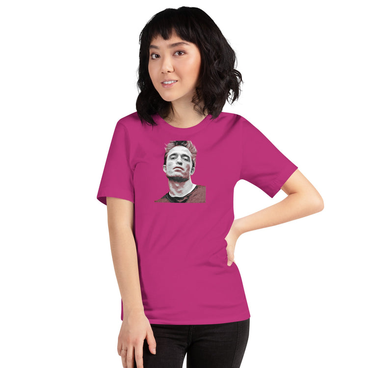 Robert Pattinson (red) Unisex t-shirt - Fandom-Made