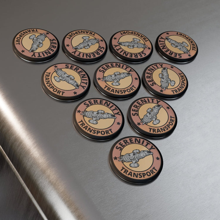 Serenity Transport Button Magnet - Fandom-Made