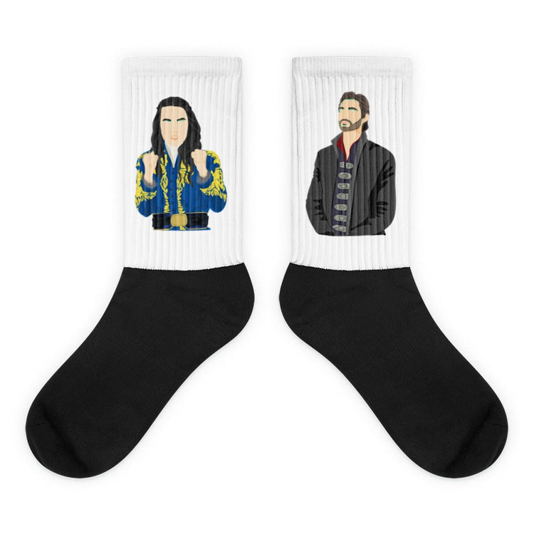 Shadow And Bone Inspired Double Sided Socks – Sun Summoner & The Darkling - Fandom-Made