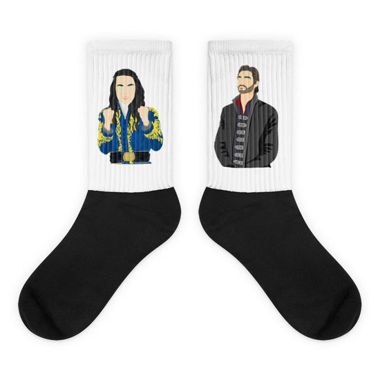 Shadow And Bone Inspired Double Sided Socks – Sun Summoner & The Darkling - Fandom-Made