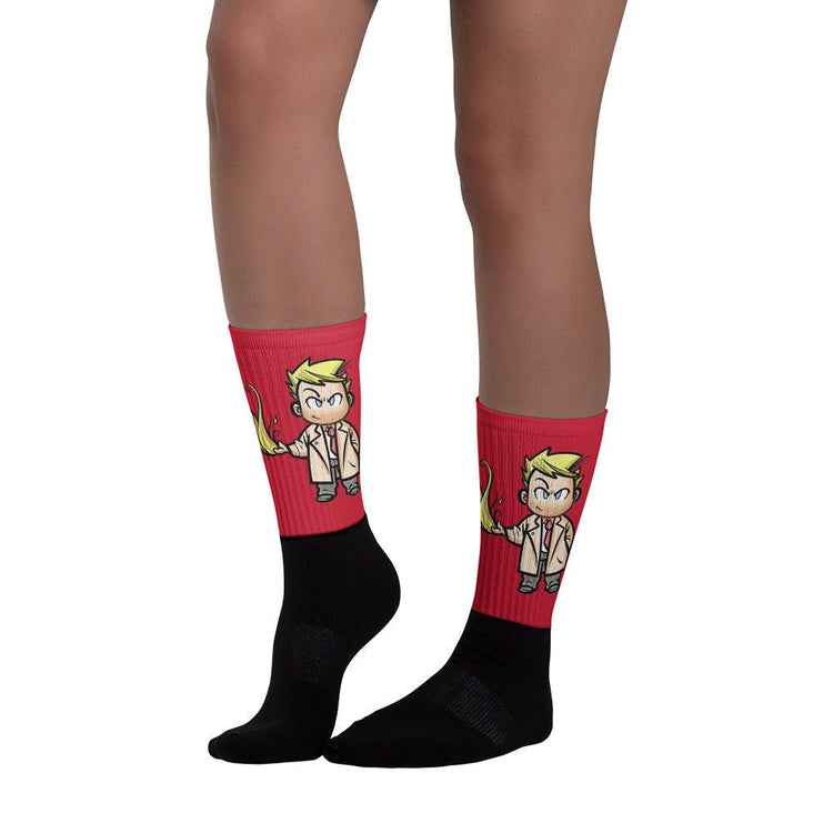 Small Stars John Constantine (flames) Socks - Fandom-Made