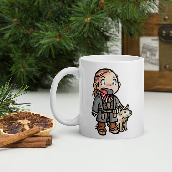 Small Stars Outlander inspired White glossy mug- Young Ian (Rollo) - Fandom-Made