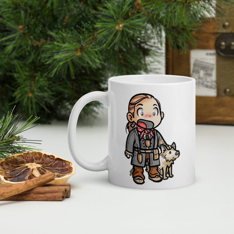 Small Stars Outlander inspired White glossy mug- Young Ian (Rollo) - Fandom-Made
