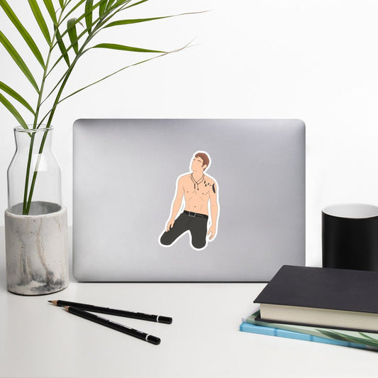 Small Stars The Originals inspired Bubble-free stickers Klaus (shirtless) - Fandom-Made