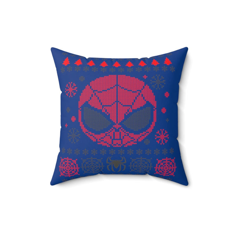 Spider-Man Ugly Christmas Sweater Pillow - Fandom-Made