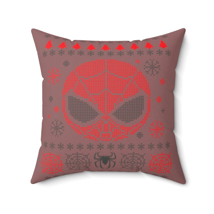 Spider-Man Ugly Christmas Sweater Pillow - Fandom-Made