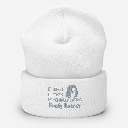 Superheroes Inspired Cuffed Beanie - Mentally Dating Bucky Barnes - Fandom-Made