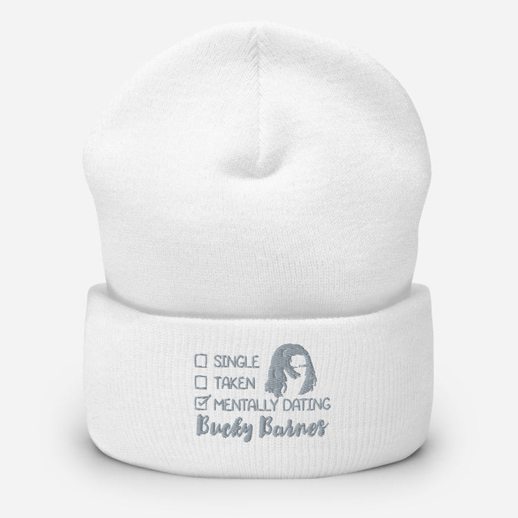 Superheroes Inspired Cuffed Beanie - Mentally Dating Bucky Barnes - Fandom-Made