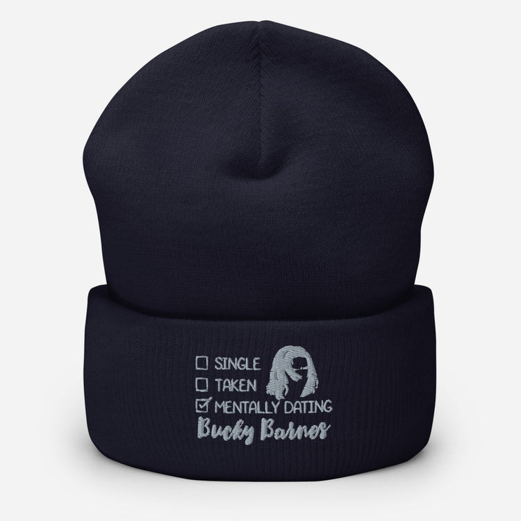 Superheroes Inspired Cuffed Beanie - Mentally Dating Bucky Barnes - Fandom-Made