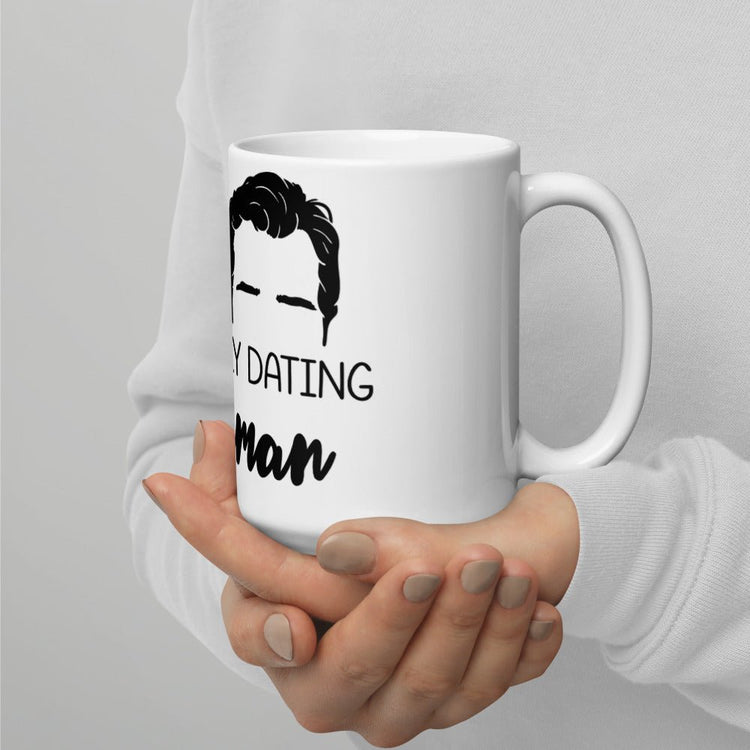 Superman Inspired Double sided White Glossy Mug - Mentally Dating - Fandom-Made