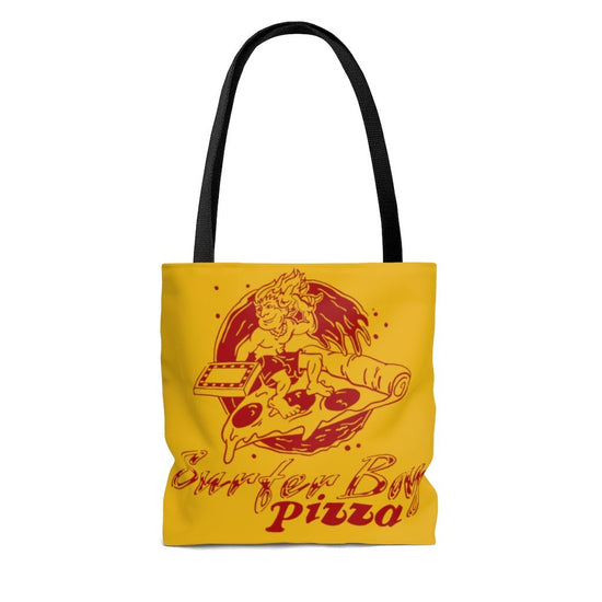 Surfer Boy Pizza Tote Bag - Fandom-Made