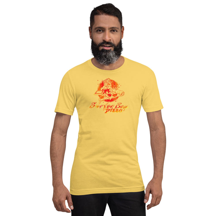 Surfer Boy Pizza Unisex t-shirt - Fandom-Made