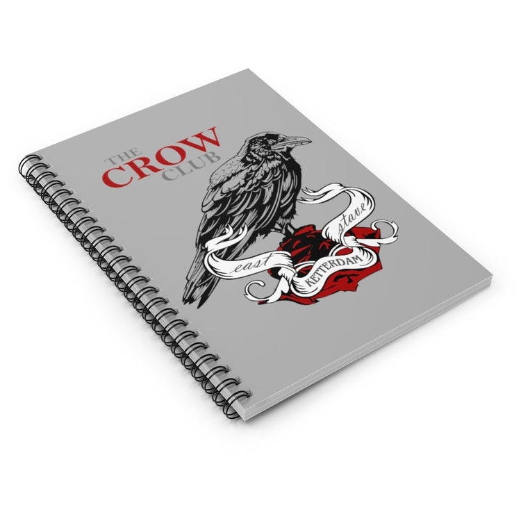 The Crow Club Spiral Notebook - Ruled Line (crow, red) - Fandom-Made