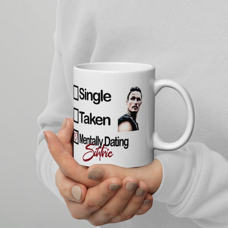 The Last Kingdom Inspired Double Sided White glossy mug - Mentally Dating Sihtric - Fandom-Made