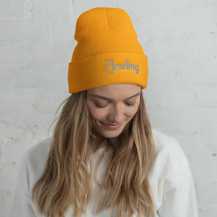 The Last Kingdom Inspired Embroidered Cuffed Beanie - Arseling - Fandom-Made