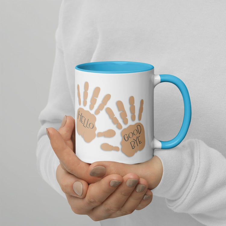The Umbrella Academy Mug with Color Inside - Hello/Goodbye hands - Fandom-Made