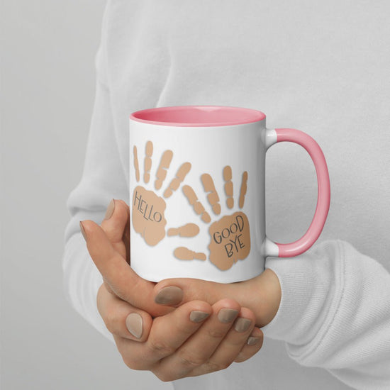 The Umbrella Academy Mug with Color Inside - Hello/Goodbye hands - Fandom-Made