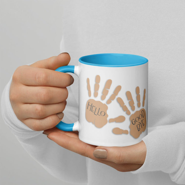 The Umbrella Academy Mug with Color Inside - Hello/Goodbye hands - Fandom-Made