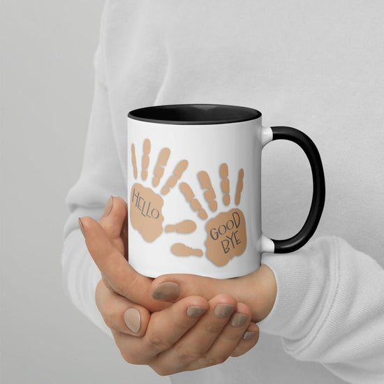 The Umbrella Academy Mug with Color Inside - Hello/Goodbye hands - Fandom-Made
