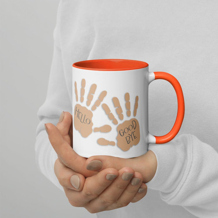The Umbrella Academy Mug with Color Inside - Hello/Goodbye hands - Fandom-Made